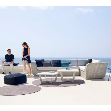 Cane-Line Savannah 2-Seater Sofa, Left Module outdoor view