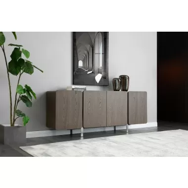 Elena Buffet in Gray-Lifestyle