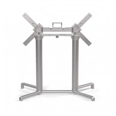 Scudo High Double Tilting Top Base Argento