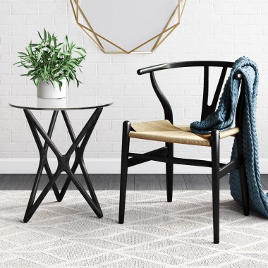 Aeon Starlight Triple X Side Table Black