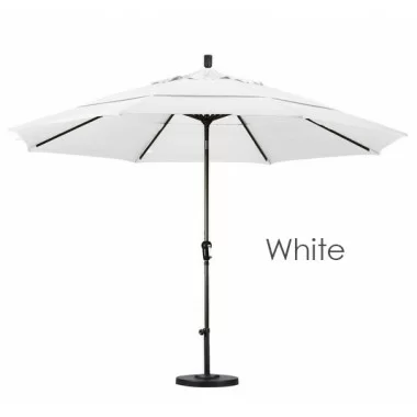 California Umbrella 11' Aluminum Market Umbrella Auto Tilt Bronze - Olefin