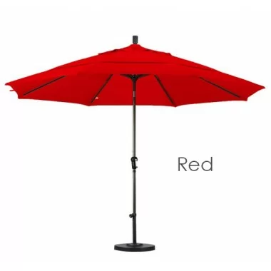 California Umbrella 11' Aluminum Market Umbrella Auto Tilt Bronze - Pacifica