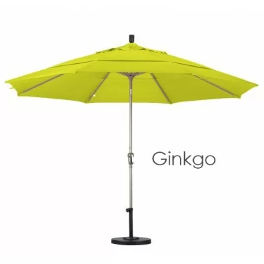 California Umbrella 11' Aluminum Market Umbrella Auto Tilt Champagne - Pacifica