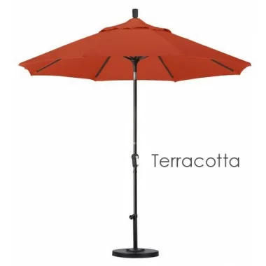California Umbrella 9' Aluminum Market Umbrella Auto Tilt Bronze - Olefin