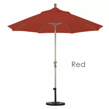 California Umbrella 9' Aluminum Market Umbrella Auto Tilt Champagne - Olefin