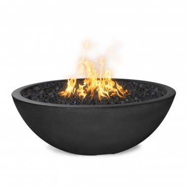 The Outdoor Plus 48" Sedona Concrete Narrow Ledge Fire Pit- Coffee