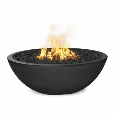 The Outdoor Plus 48" Sedona Concrete Narrow Ledge Fire Pit- Coffee