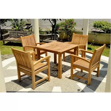 Anderson Teak Bahama Sahara 5-Pieces Bistro Table lifestyle