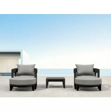 Anderson Teak SET-172 5-pc Coronado Aluminum Deep Seating Se