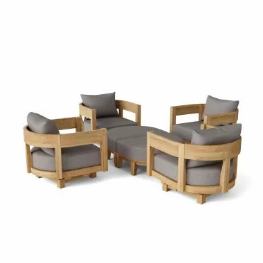Anderson Teak Coronado 6 Pieces Deep Seating Set 1