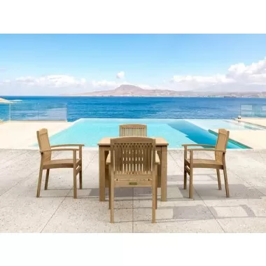 Anderson Teak SET-21 5-pc Bistro Table Set Outdoor