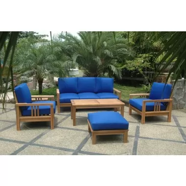 Anderson Teak SouthBay Deep Seating 6-Pieces Conversation Set A 
