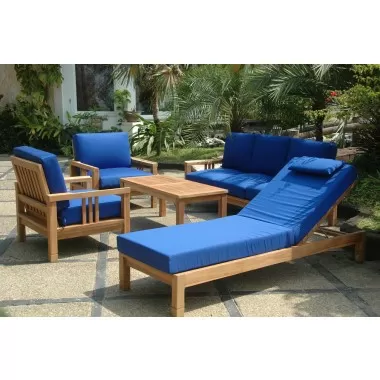 Anderson Teak SouthBay Deep Seating 6-Pieces Conversation Set B