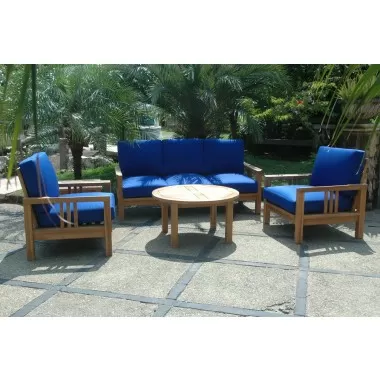 Anderson Teak SouthBay Deep Seating 5-Pieces Conversation Set C