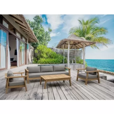 Anderson Teak 4-pc Palermo Deep Seating - Lifestyle