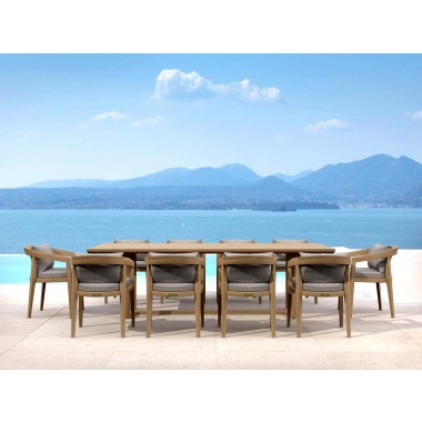 Anderson Teak 11-pc Toscana Dining Table Set