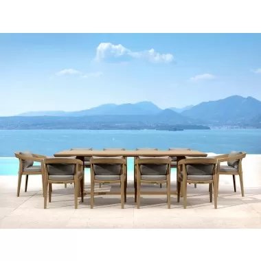 Anderson Teak 11-pc Toscana Dining Table Set