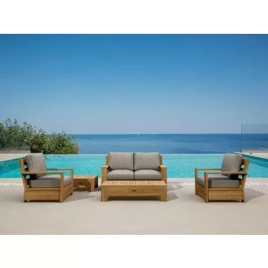 Anderson Teak 5-pc Madera Deep Seating - Lifestyle