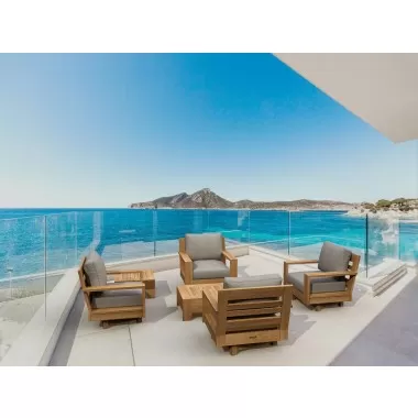 Anderson Teak 6-pc Madera Deep Seating - Lifestyle