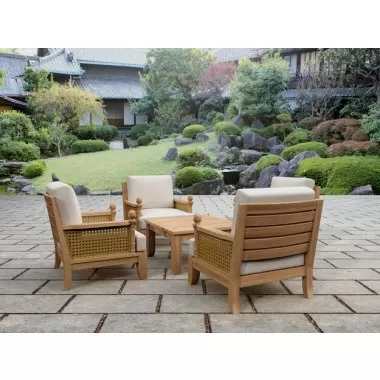 Anderson Teak 5-pc Luxe Modular Deep Seating Set