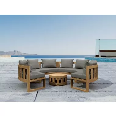 Anderson Teak Circular Modular Deep Seating Set - SET-810 - Lifestyle