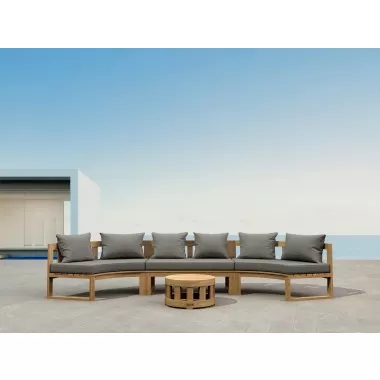 Anderson Teak Circular Modular Deep Seating Set - SET-814 - Lifestyle