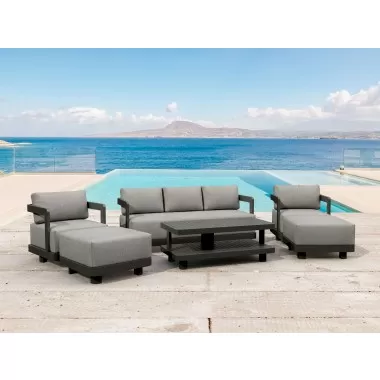 Anderson Teak SET-903-AL 6-pc Granada Aluminum Deep Seating