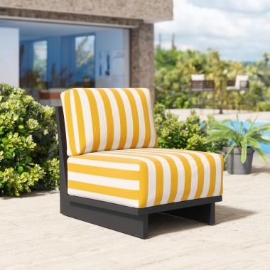 Shoreline Accent Chair in Yellow- Lifestyle 1