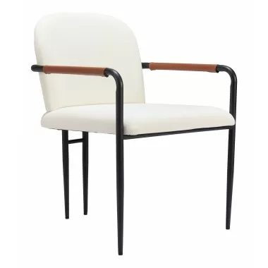 Sibu Dining Chair in Cream- front view 1