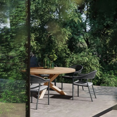 Azzurro Living Sicily 63 Round Dining Table 2