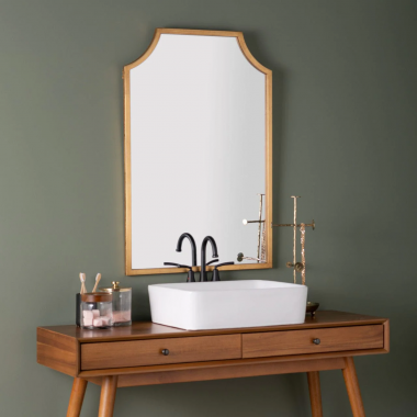 Simone Gold Wall Mirror - Lifestyle