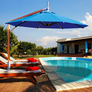 Bambrella Sirocco Side Wind 10' Round - Lifestyle