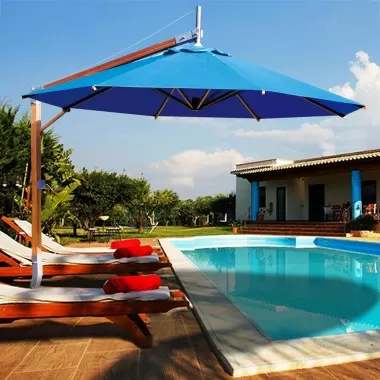 Bambrella Sirocco Side Wind 10' Round - Lifestyle