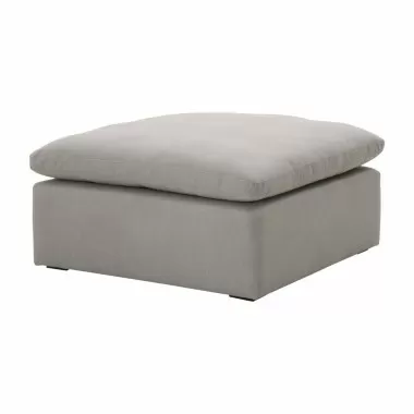 Essentials For Living Sky Modular Ottoman - Peyton Slate - Front Side Angle