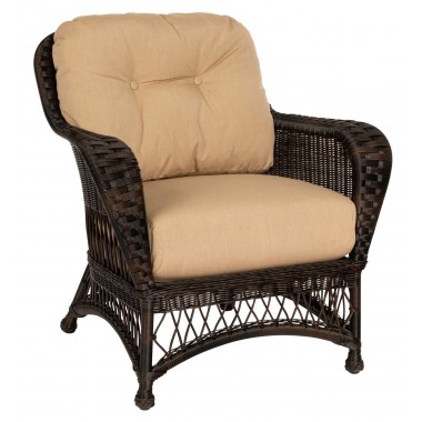 Woodard Sommerwind Lounge Chair in Chocolate