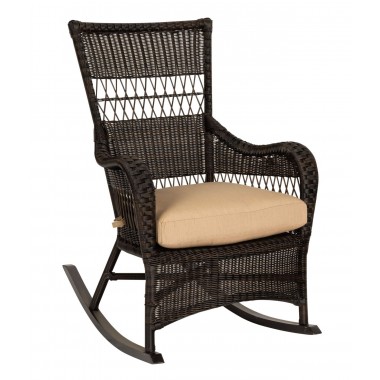 Woodard Sommerwind Rocker in Coffee