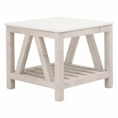 Essentials For Living Spruce End Table - Front Side Angle