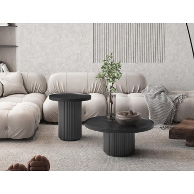 Heidi Side Table in Dark Gray-Lifestyle
