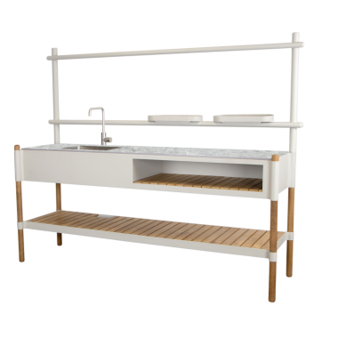 Cane-Line Sticks Kitchen Module Wall System Full VIew