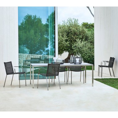 Cane-Line Straw Armchair outdoor view