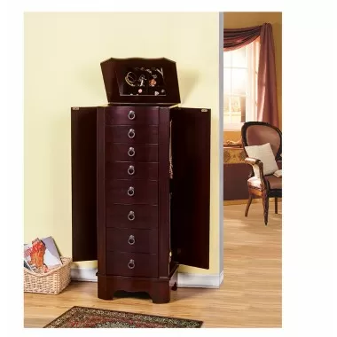 Berkeley Jewelry Armoire - Sides Opened