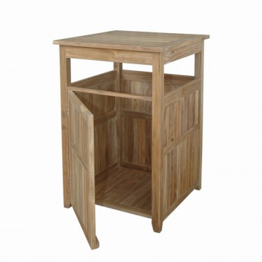 Anderson Teak Cobana Large Trash Bin Open View