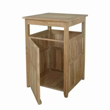 Anderson Teak Cobana Large Trash Bin Open View