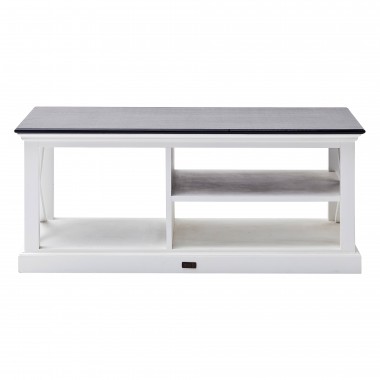 Nova Solo Halifax Contrast Coffee Table - White - Front Angle