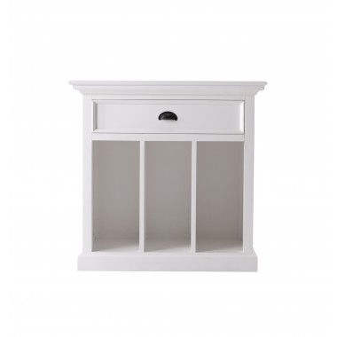 Nova Solo Halifax Grand Bedside Table With Dividers - Front Angle