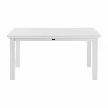 Nova Solo Halifax Dining Extension Table - White - Front Angle