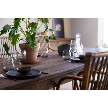 Solid Teak Dining Table 220 - Close Up