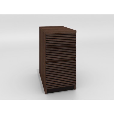Furnitech Tango Brazilian Cherry 3 Drawer File Cabinet in Cognac