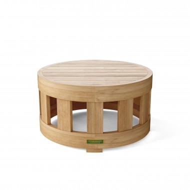 Anderson Teak Circular Coffee Table - Front