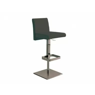 VITTORIA Italian Burgundy Leather Bar Stool 